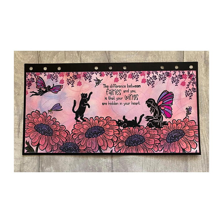 Fairy Hugs Clear Stamps - Sunflower
