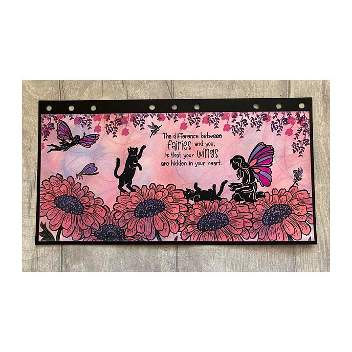 Fairy Hugs Clear Stamps - Sunflower