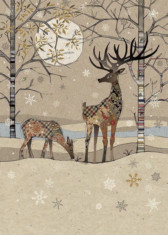 Deer Landscape, Greeting Card