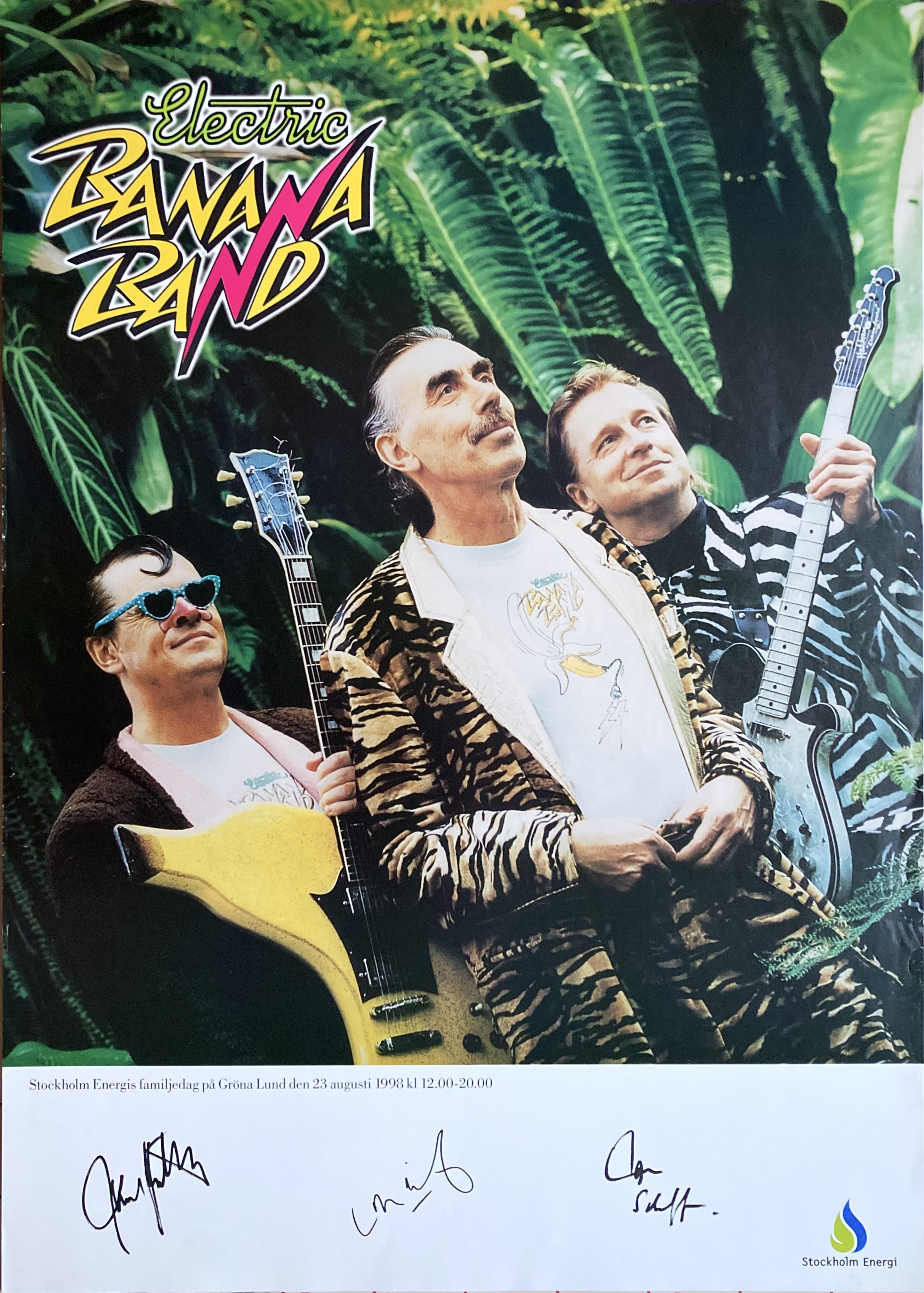 ELECTRIC BANANA BAND - Stockholm 23 Aug Concert poster (1998)