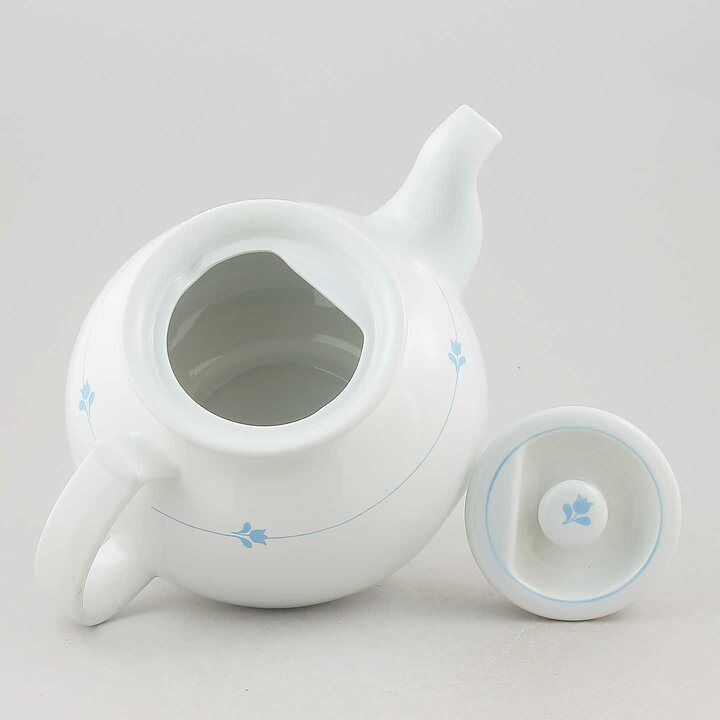Karin Björquist (Bell 1980) Swelling Teapot with Blue Flower Decor