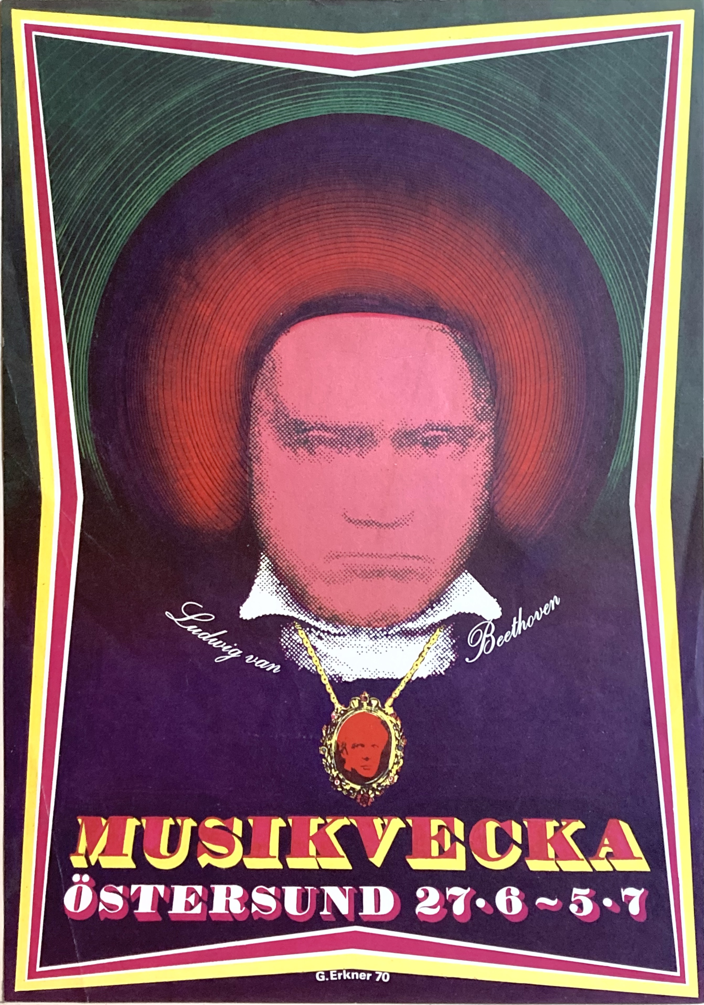 MUSIKVECKA ÖSTERSUND - Konsertaffisch (1970)