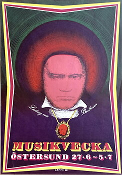 MUSIKVECKA ÖSTERSUND - Konsertaffisch (1970)