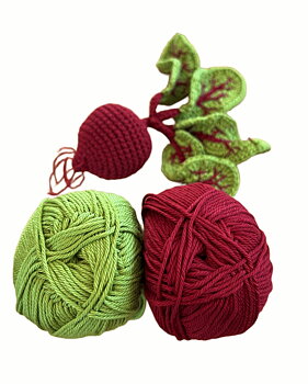 Mönster med garn till Rödbeta