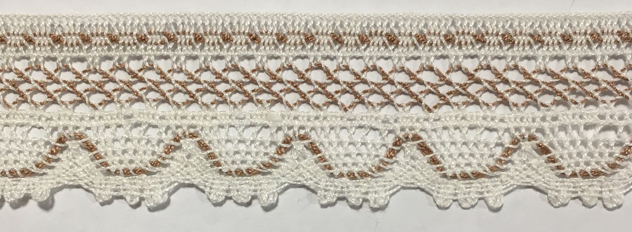Vit / Beige Uddspets 38