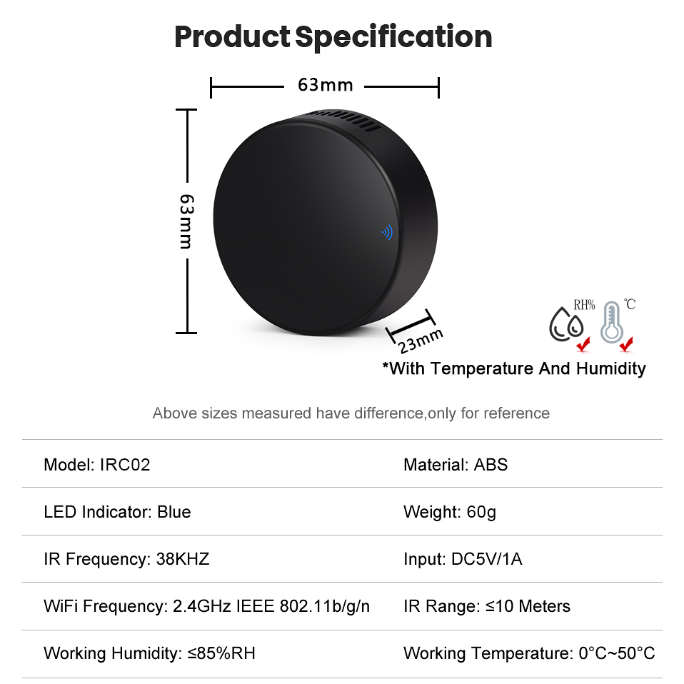WiFi Termometer+IR med APP, inomhus - 14