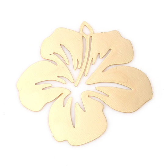 Charm Flower Gold 21mm