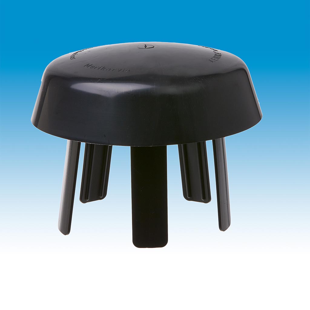 Merika Ventilationshuv 110mm Svart