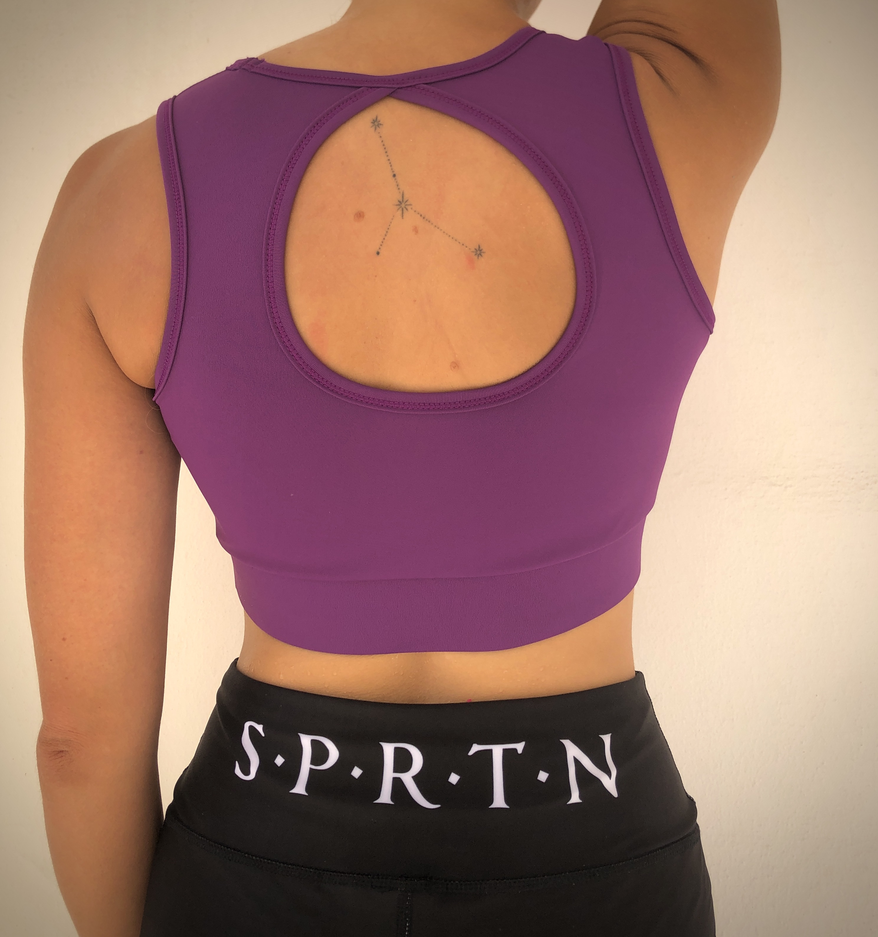 Spartan sports bra purple