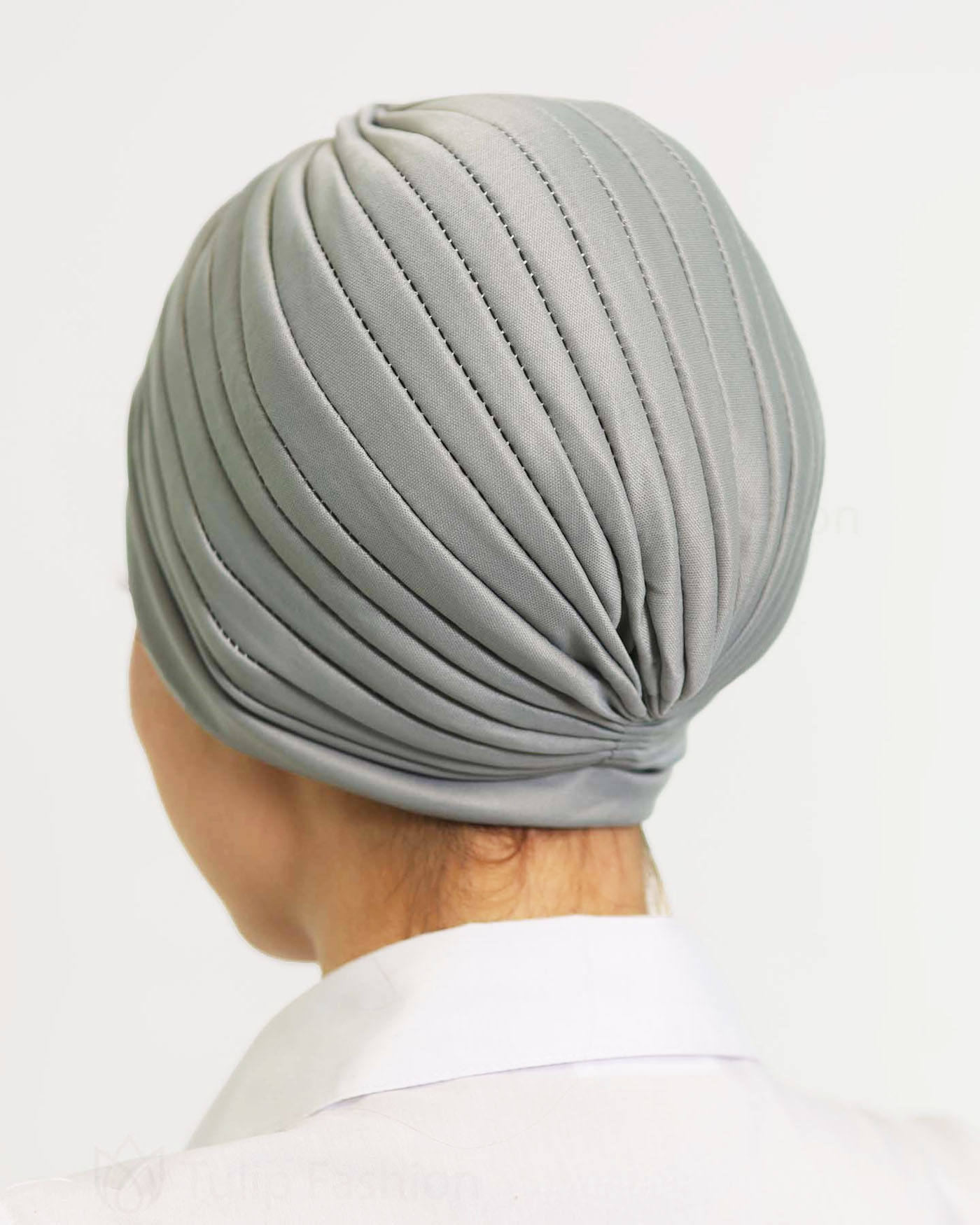 Turban - Milia - Ljusgrå - 4