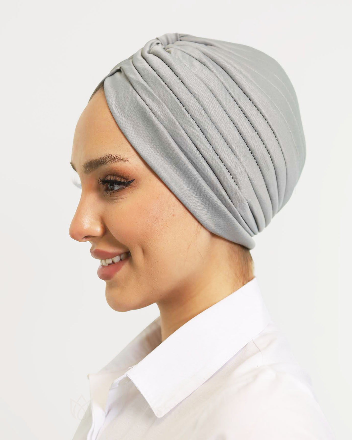 Turban - Milia - Ljusgrå - 3