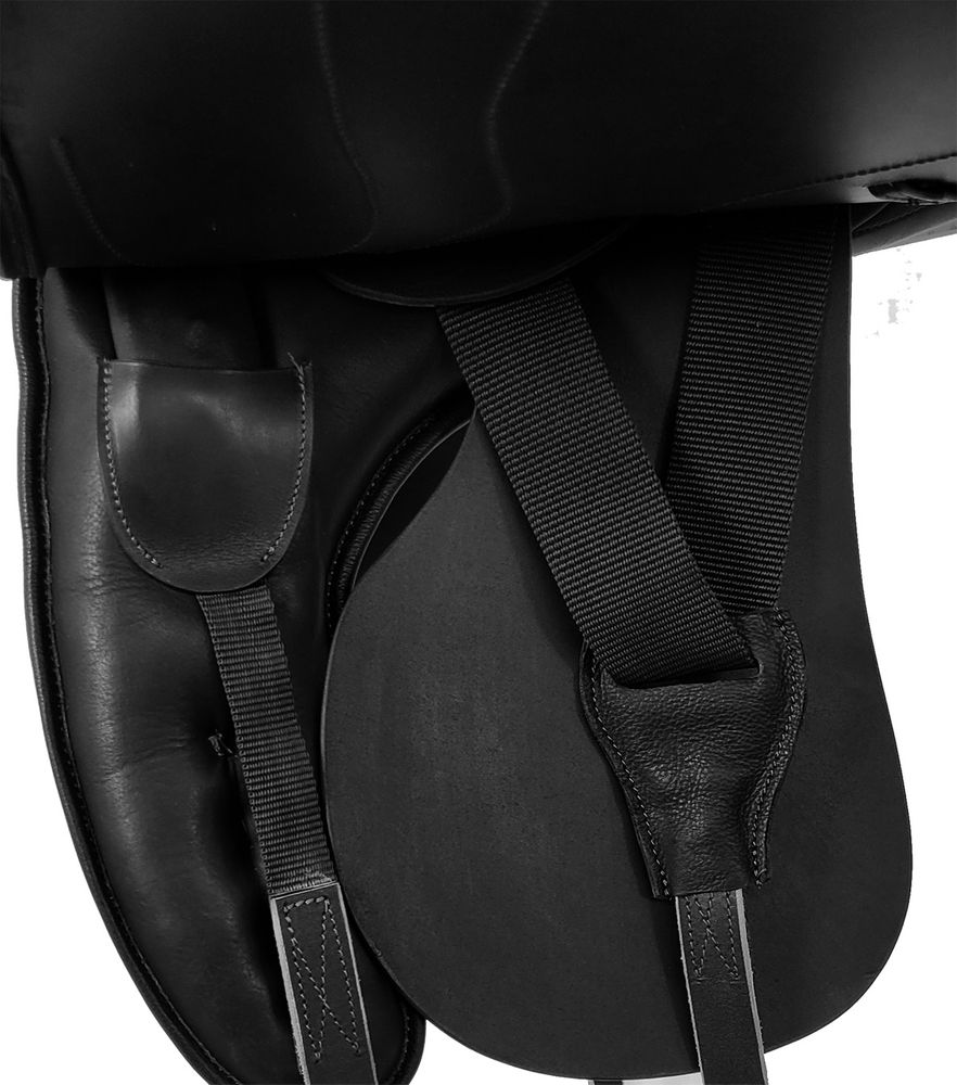 Dressyrsadel i läder med Polyflexbom. Flexzone- Saddles "Loire" - 5 Utbytbara koppjärn - 4