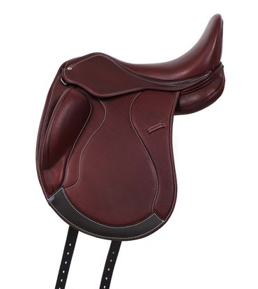 Dressyrsadel i läder med Polyflexbom. Flexzone- Saddles "Loire" - 5 Utbytbara koppjärn - 5