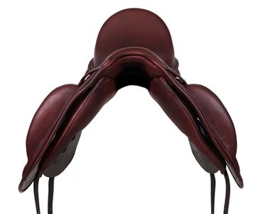 Dressyrsadel i läder med Polyflexbom. Flexzone- Saddles "Loire" - 5 Utbytbara koppjärn - 4