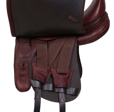 Dressyrsadel i läder med Polyflexbom. Flexzone- Saddles "Loire" - 5 Utbytbara koppjärn - 3