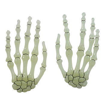 Dekoration Halloween Skeletthänder 6-pack