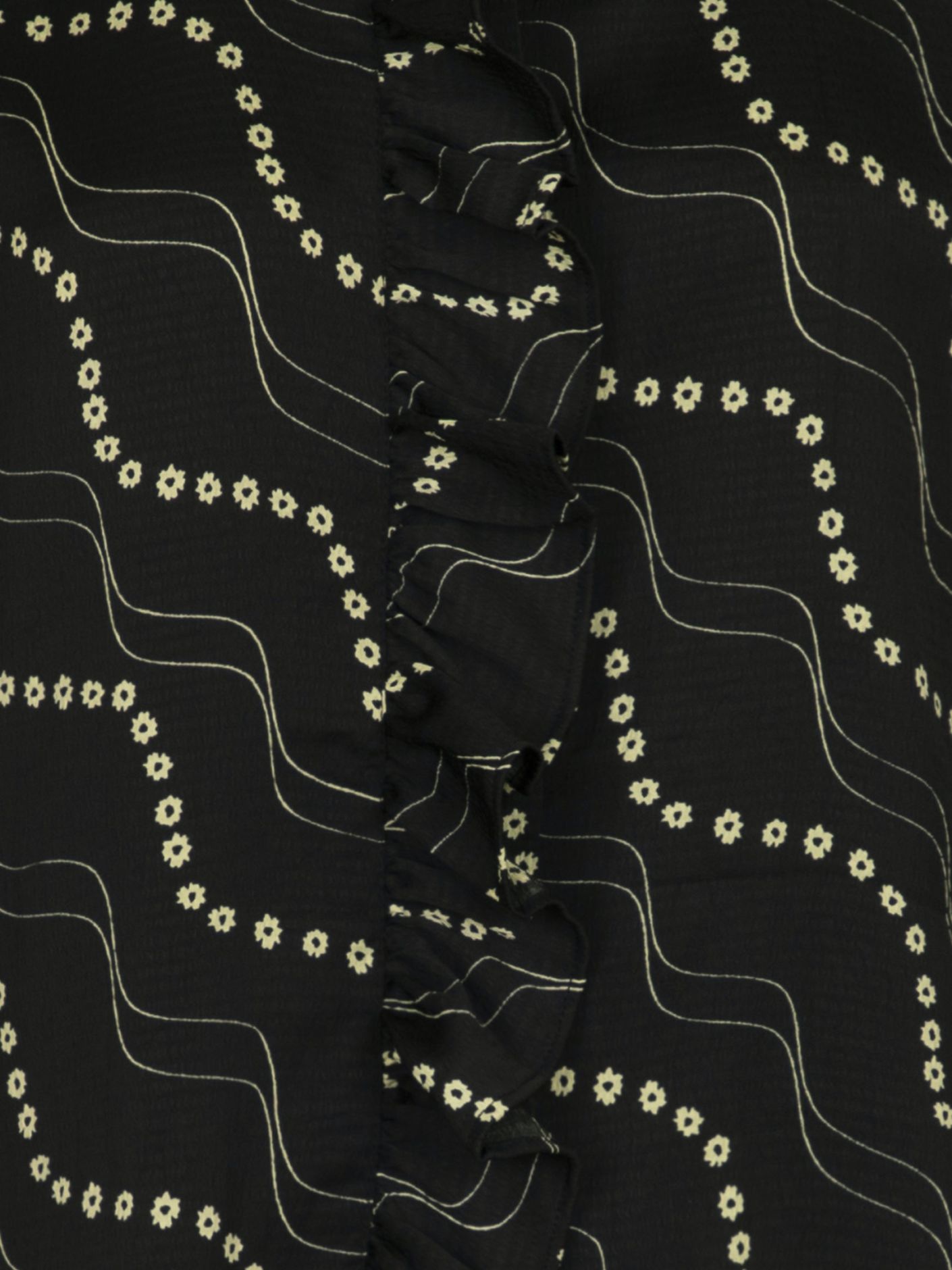 Neo Noir Baxter Flower Stripe Shirt, Black - 5