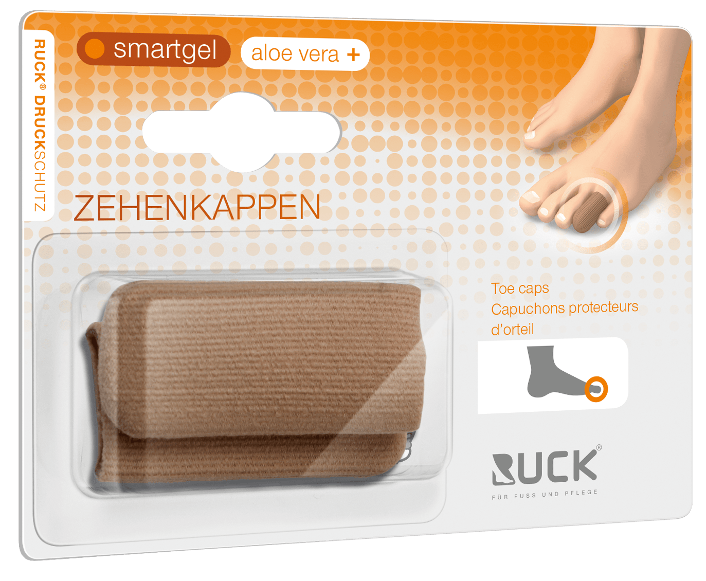 RUCK® AVLASTNING Smartgel, Tåhätta stor Ø 19 mm, 2 st