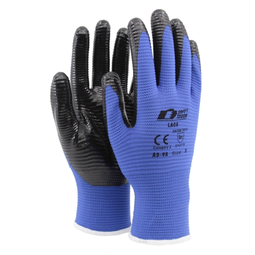 MONTERINGSHANDSKENE LACE-AD-98 dyppet i nitril