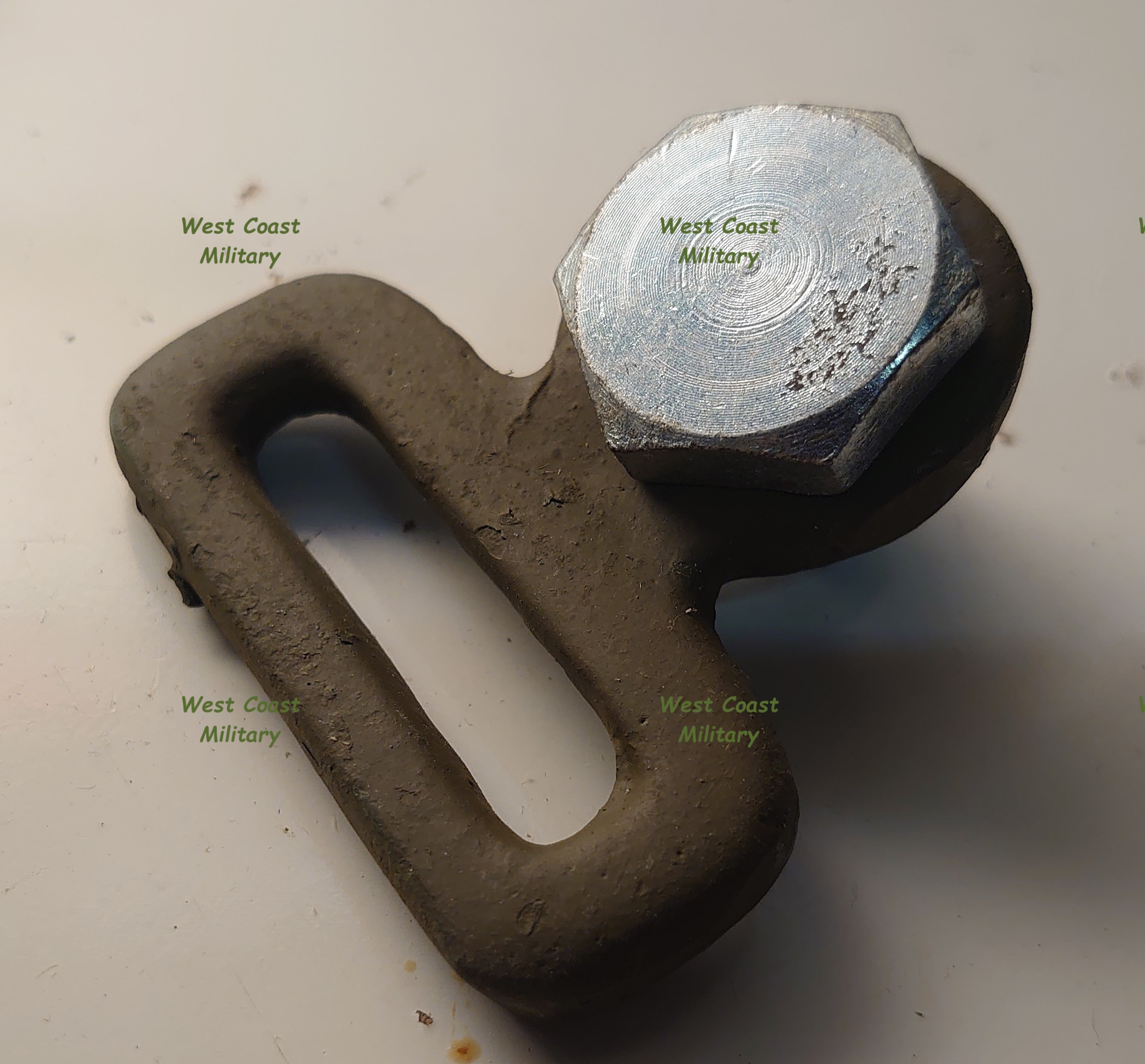 Doorway strap swivel and bold assy