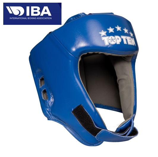 IBA Topten Head guard  Leather, Blue