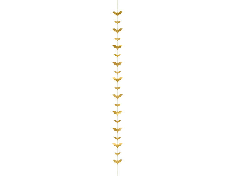 Girlang Guld med Fladdermöss