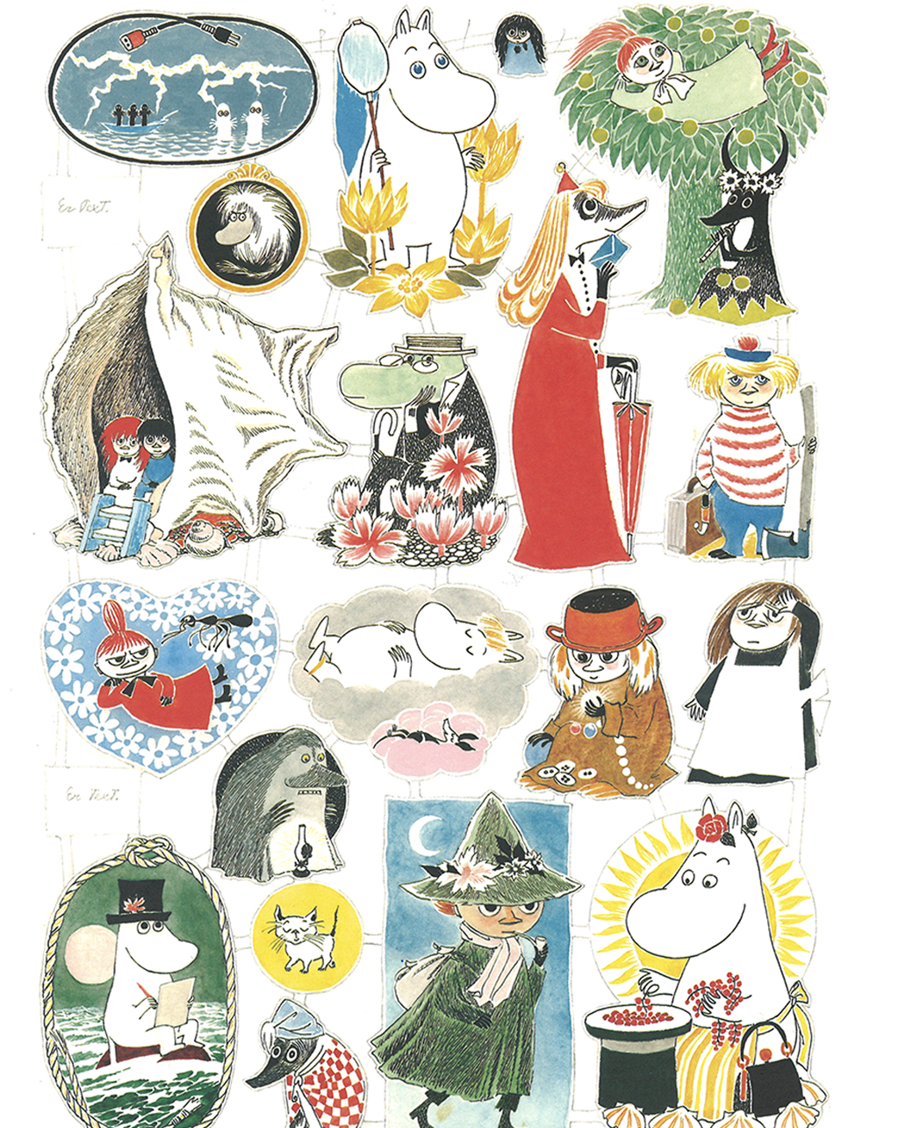 Tryck, Tove Jansson, bokmärken 