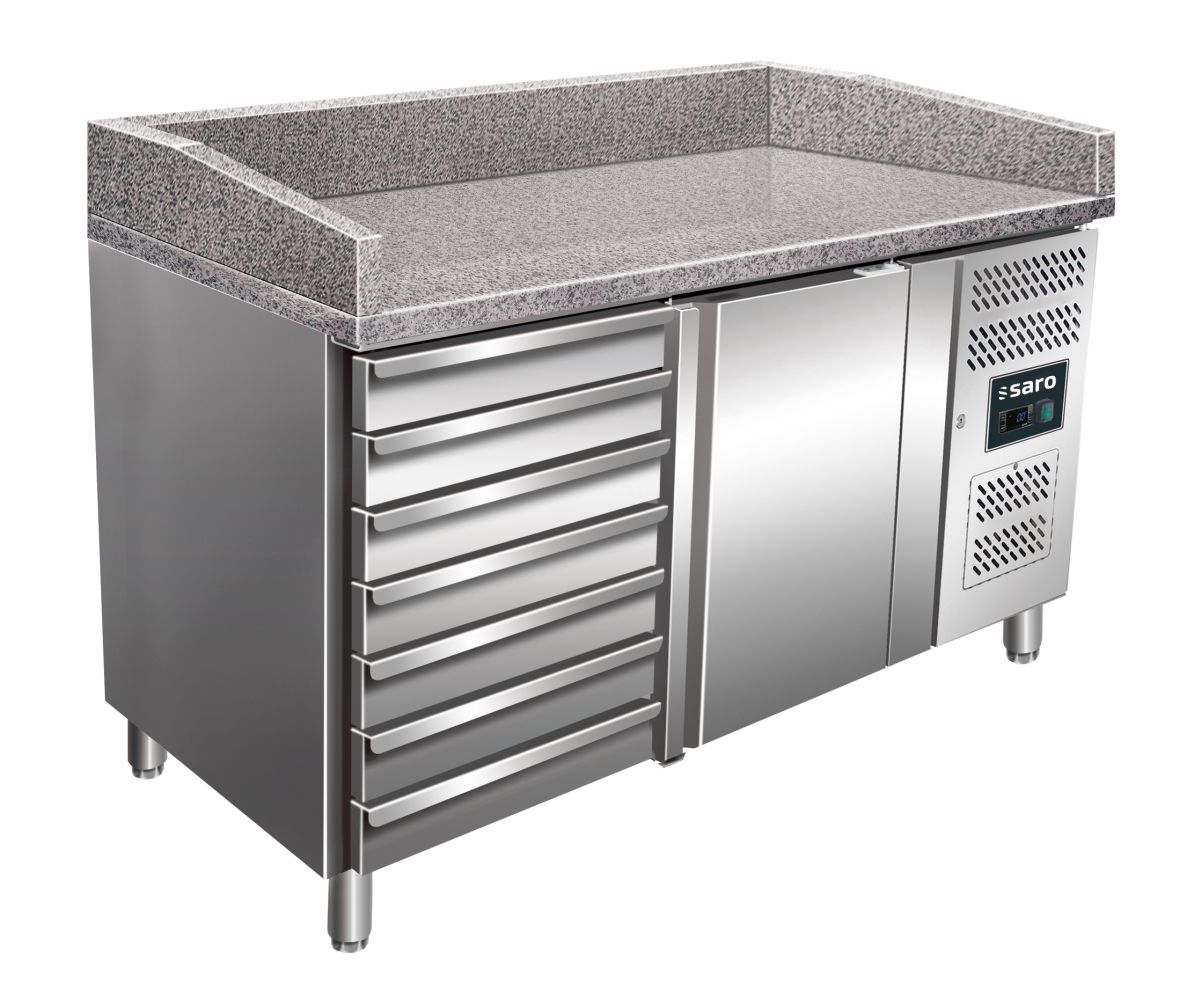 Pizza counter  with 1 door and 7 drawers