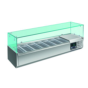 Pizza counter  with 1 door and 7 drawers