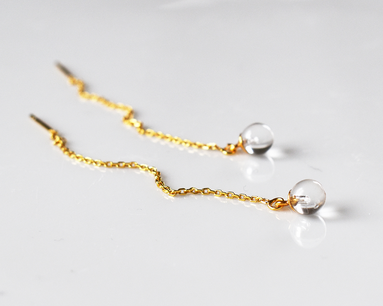 SVALÖ DROP - earrings chain-gold-plated - 2