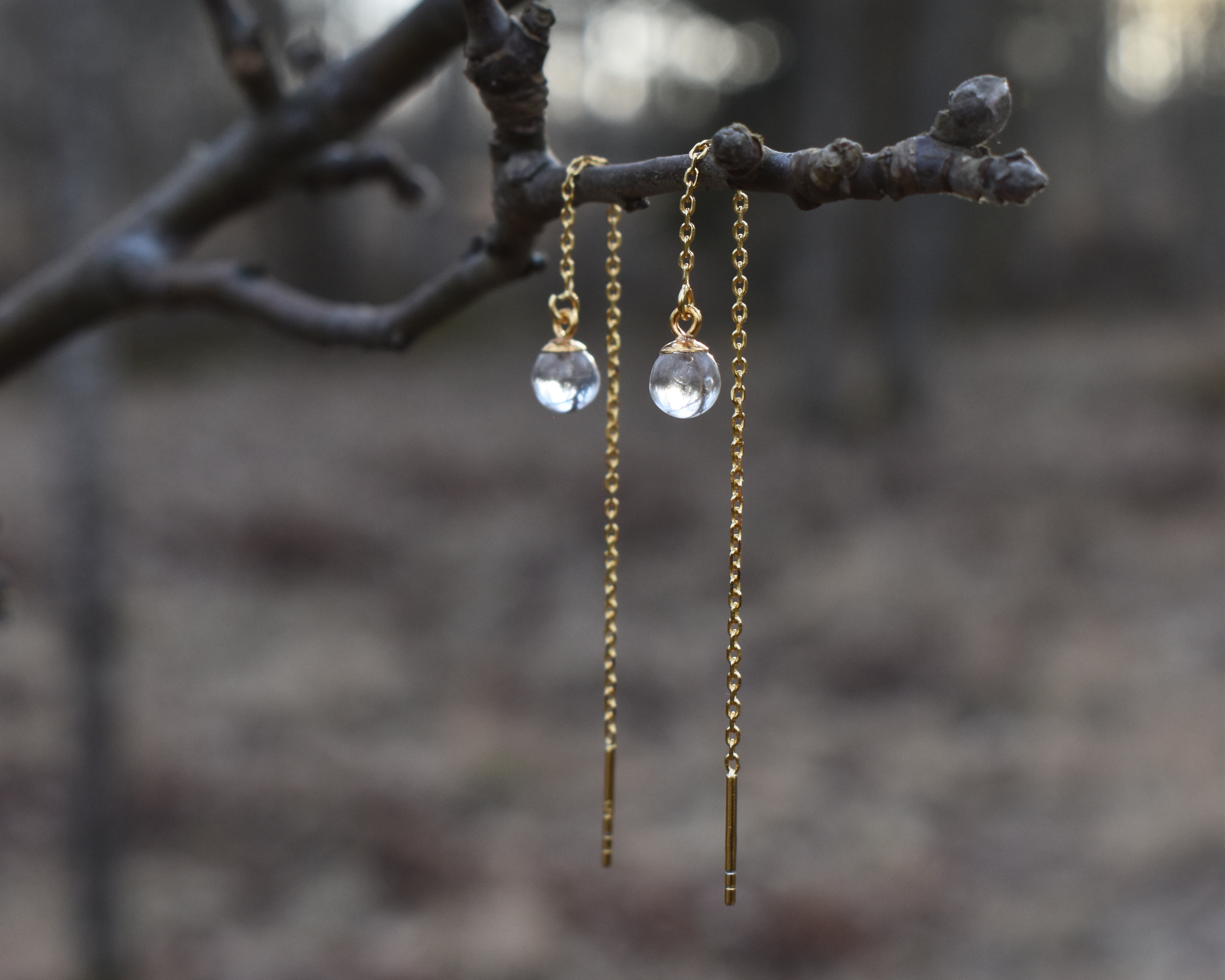SVALÖ DROP - earrings chain-gold-plated