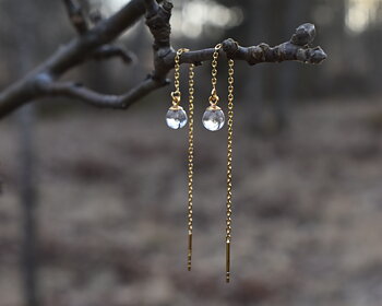 SVALÖ DROP - earrings chain-gold-plated