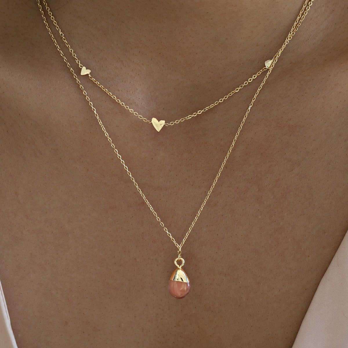 Cherry hot sale quartz necklace