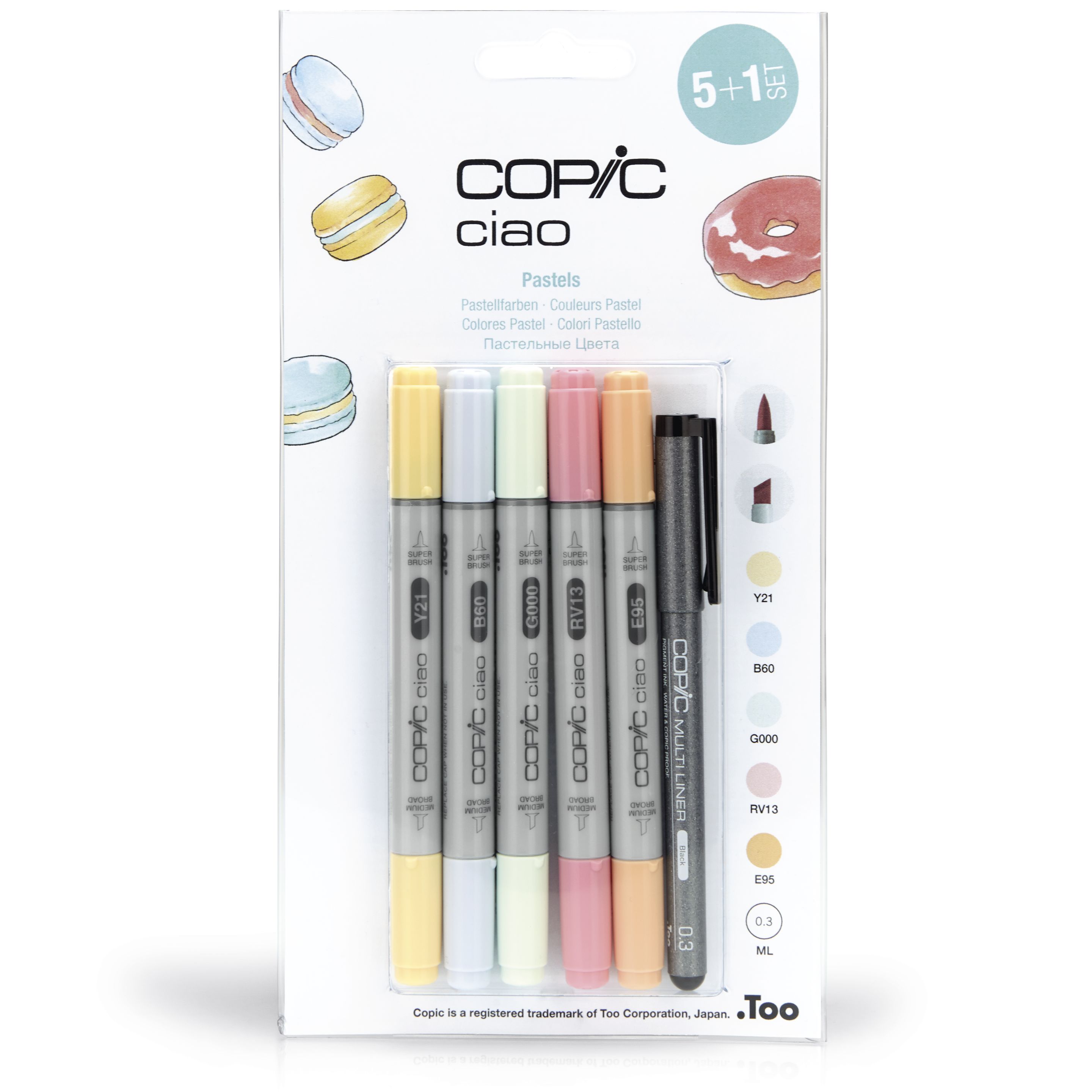 Copic Ciao 5+1 Set Pastell färger
