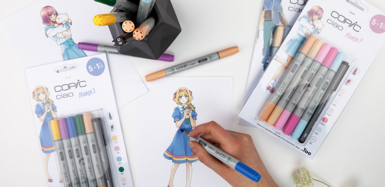 Copic Ciao "5+1"-Set Manga 1 - 4