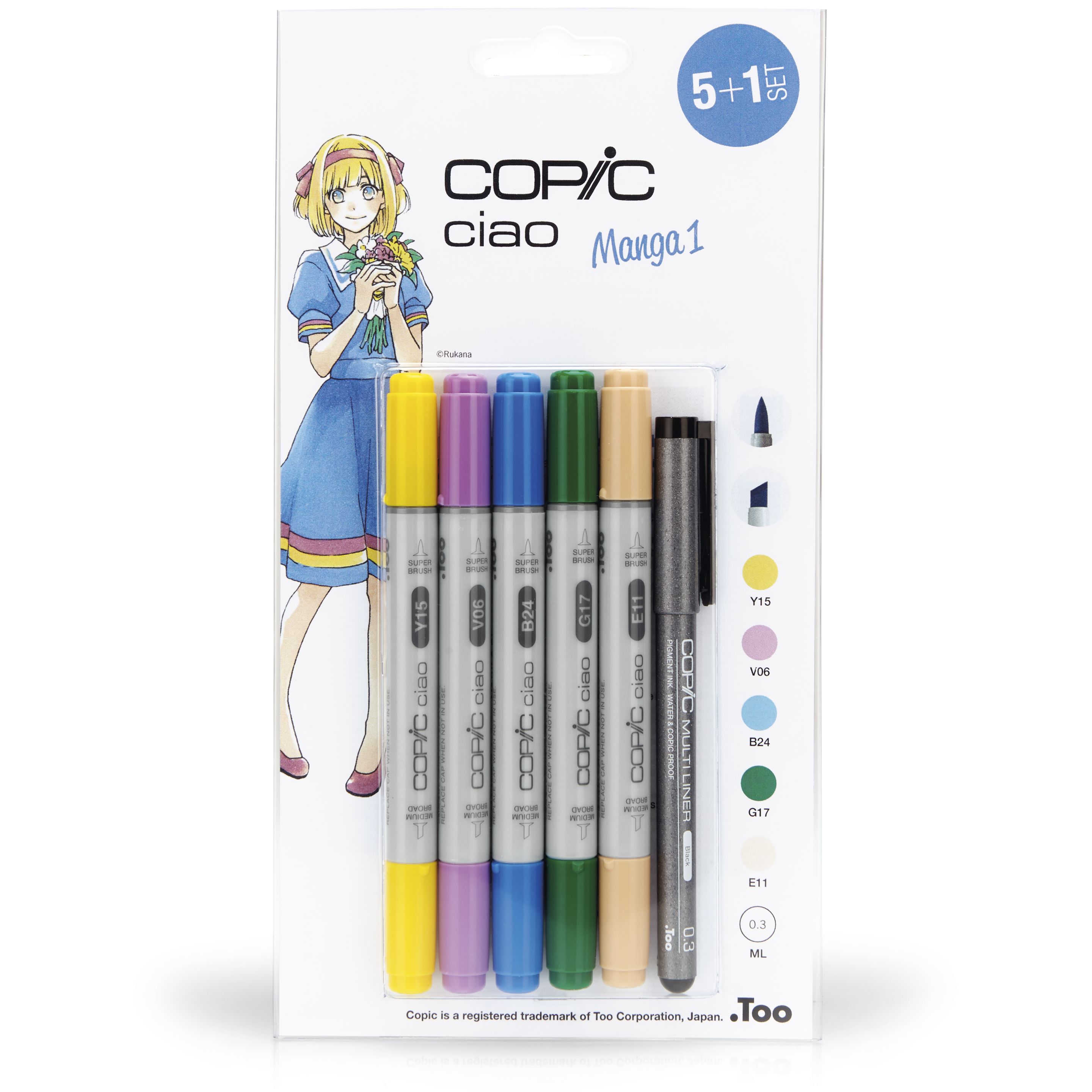 Copic Ciao "5+1"-Set Manga 1