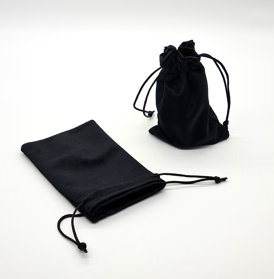 Dice Bag Velvet, black inside / black outside