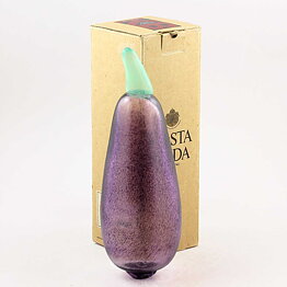 Gunnel Sahlin (Frutteria 1989) Colorful Eggplant  Sculpture 22 cm (with Box)