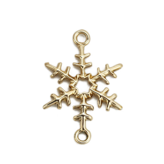 Berlock / Connector-  Snowflake, Gold