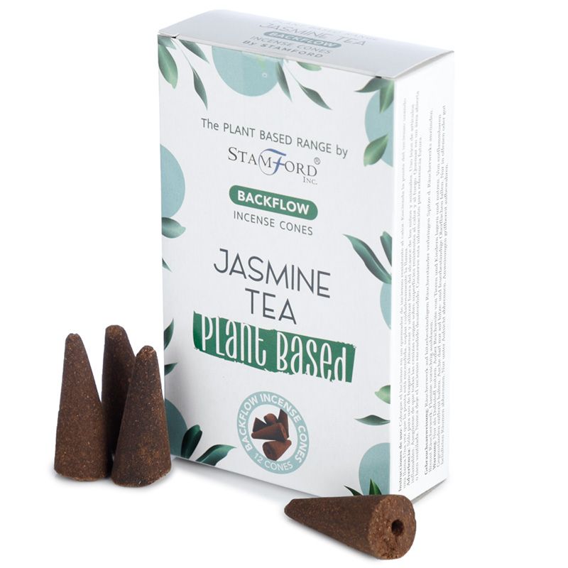 Stamford Växtbaserade Backflow Rökelsekoner -  Jasmin Te