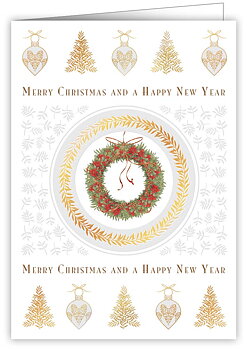 Christmas Wreath, Greeting Card