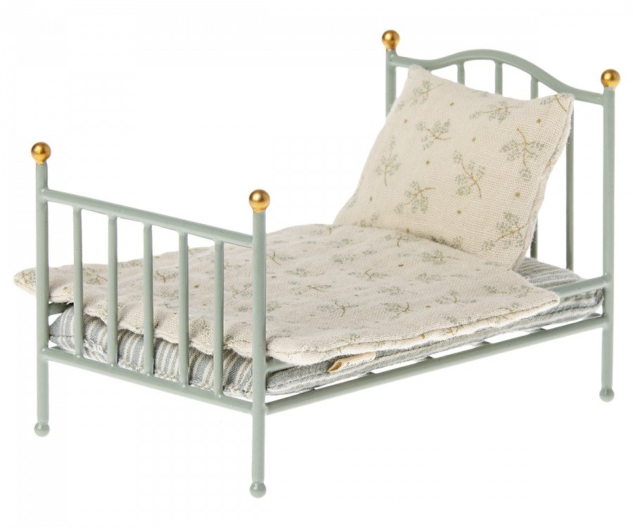 Maileg - Vintage bed, Mint - 2
