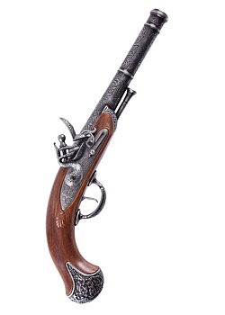 Engelska Lucknow pistol, 18th century, replika - Brun