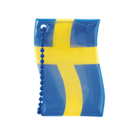 Reflecting tag - Swedish flag