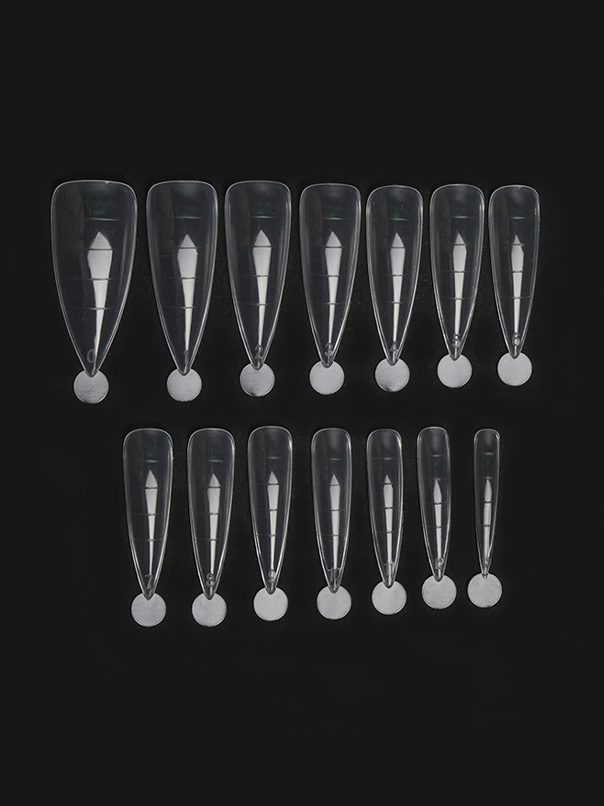 Plastic nail forms, almond - 3