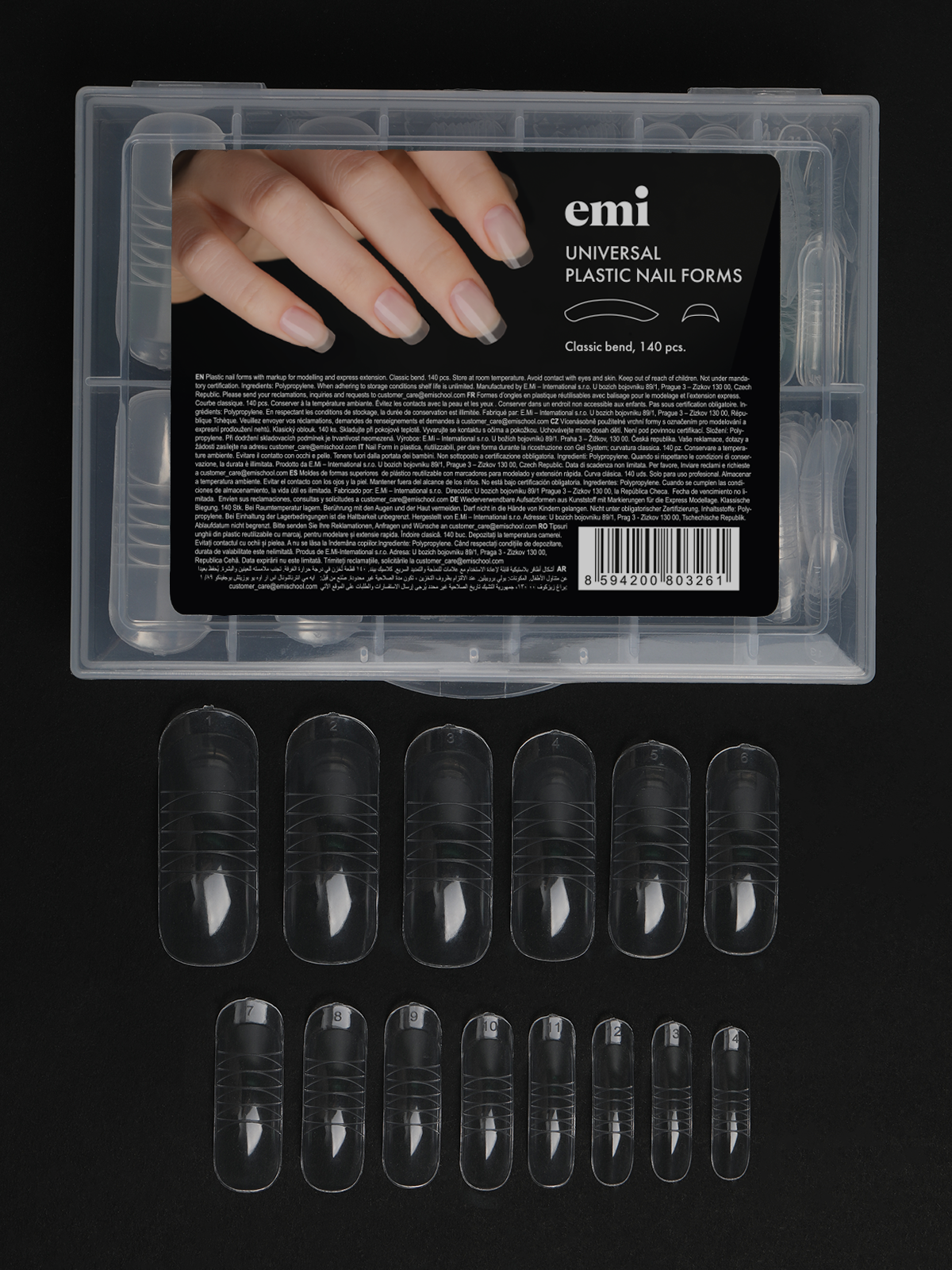 Plastic nail forms, classic - 2