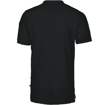 Pikétröja unisex/herr - svart