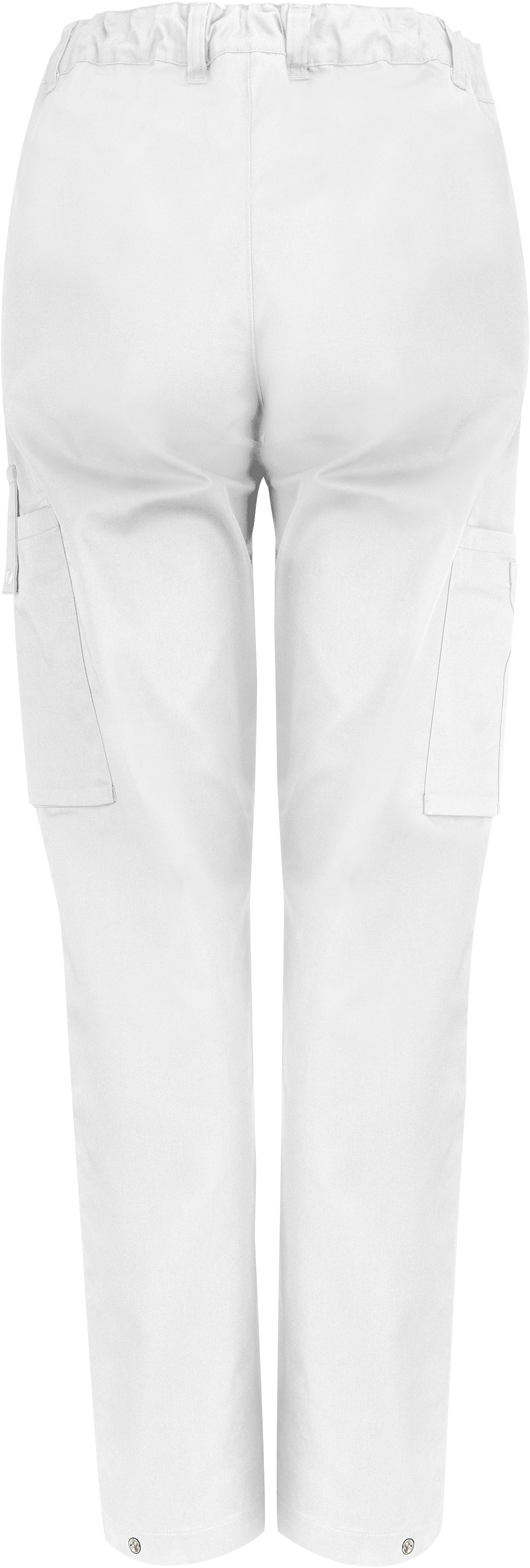 Unisexbyxa med justerbar linning - vit - 2