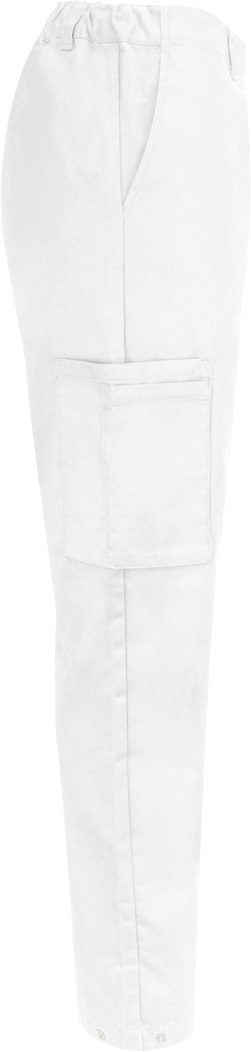 Unisexbyxa med justerbar linning - vit - 5