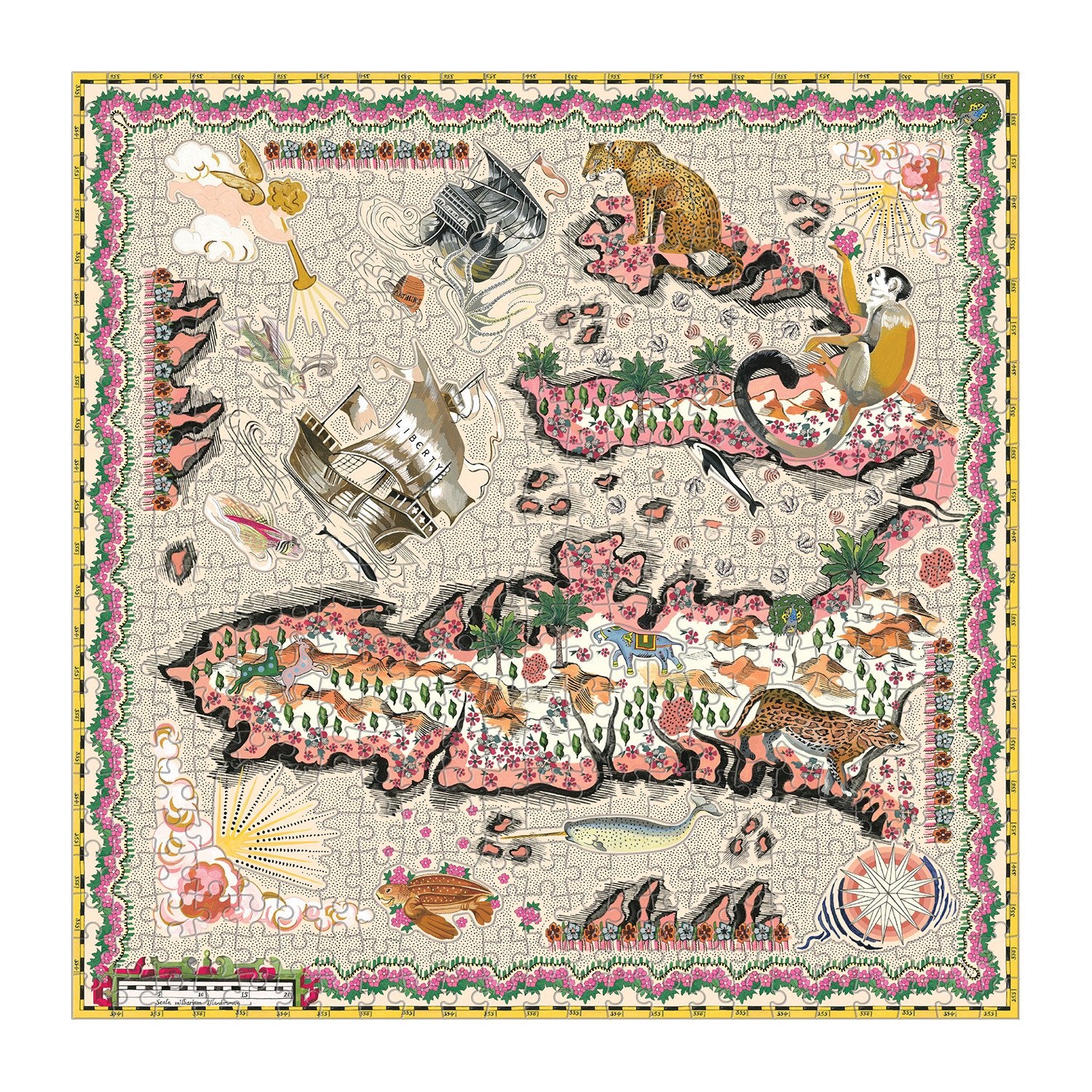 Liberty London Maxine Double-Sided 500 Piece Puzzle - 3
